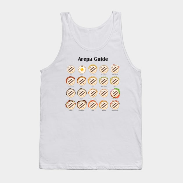 Arepa Guide Venezuela Latin Fast Food Tank Top by MIMOgoShopping